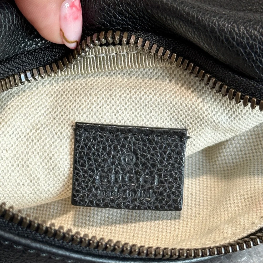 Gucci Logo Belt Bag – GG Supreme Leather Waist Bag - Picture 4 of 8